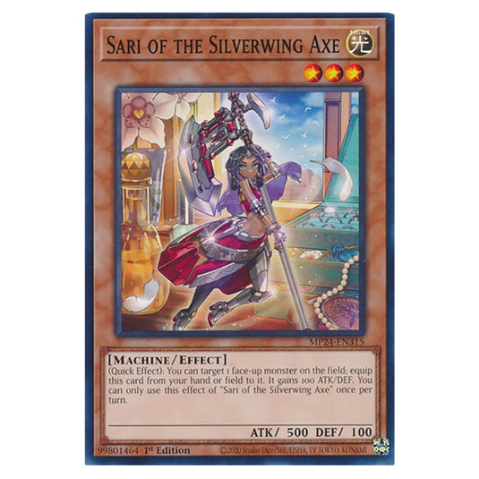 Sari of the Silverwing Axe MP24-EN315 card from the Yu-Gi-Oh! set Dueling Mirrors