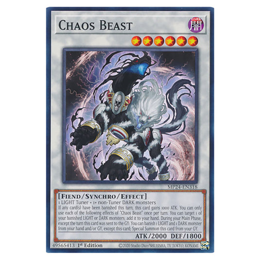 Chaos Beast MP24-EN318 card from the Yu-Gi-Oh! set Dueling Mirrors