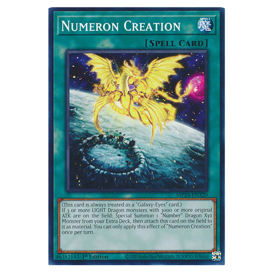 Numeron Creation MP24-EN320 card from the Yu-Gi-Oh! set Dueling Mirrors