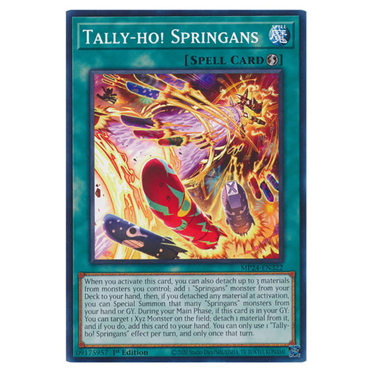 Tally-ho! Springans MP24-EN322 card from the Yu-Gi-Oh! set Dueling Mirrors