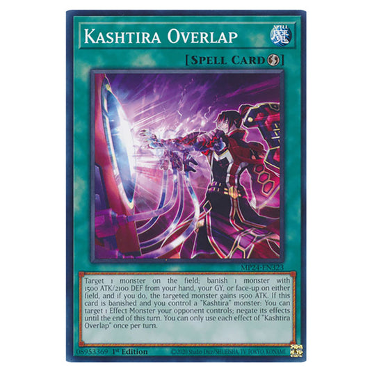 Kashtira Overlap MP24-EN323 card from the Yu-Gi-Oh! set Dueling Mirrors