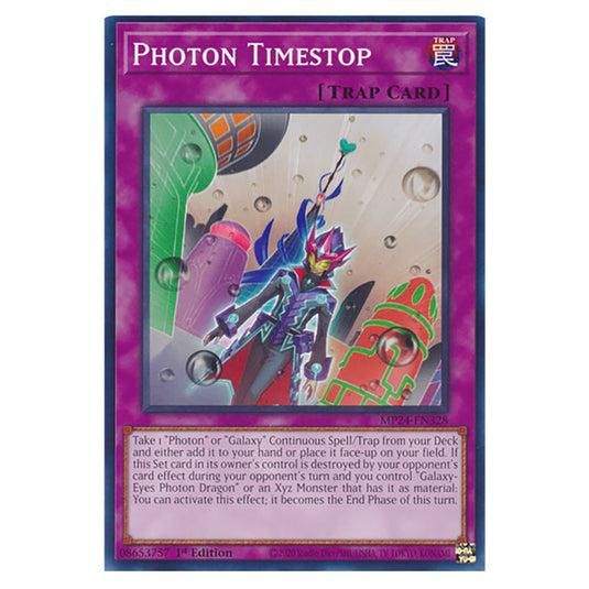 Photon Timestop MP24-EN328 card from the Yu-Gi-Oh! set Dueling Mirrors