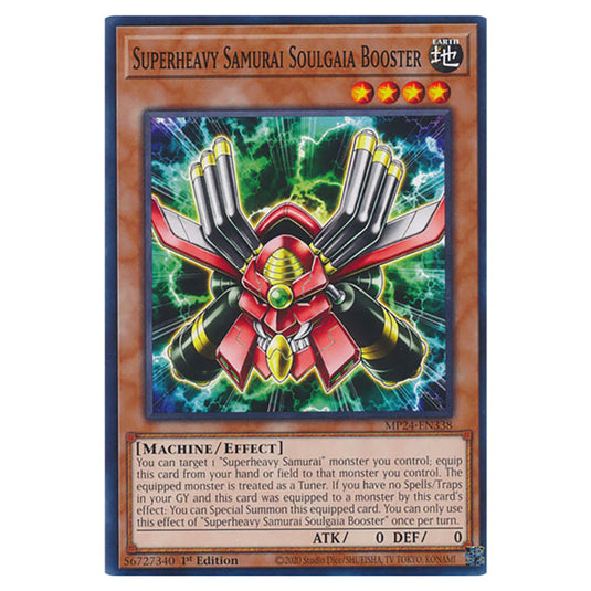 Superheavy Samurai Soulgaia Booster MP24-EN338 card from the Yu-Gi-Oh! set Dueling Mirrors