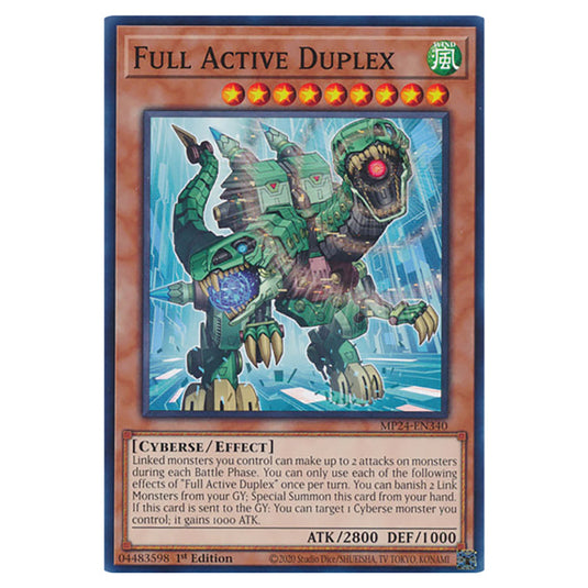 Full Active Duplex MP24-EN340 card from the Yu-Gi-Oh! set Dueling Mirrors