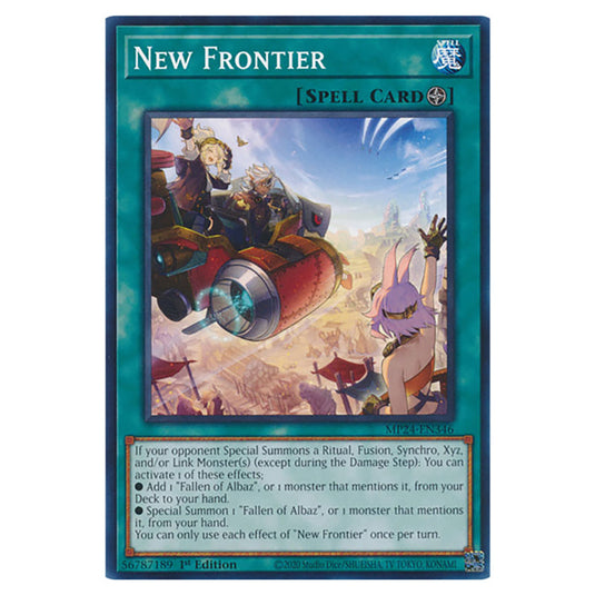 New Frontier MP24-EN346 card from the Yu-Gi-Oh! set Dueling Mirrors