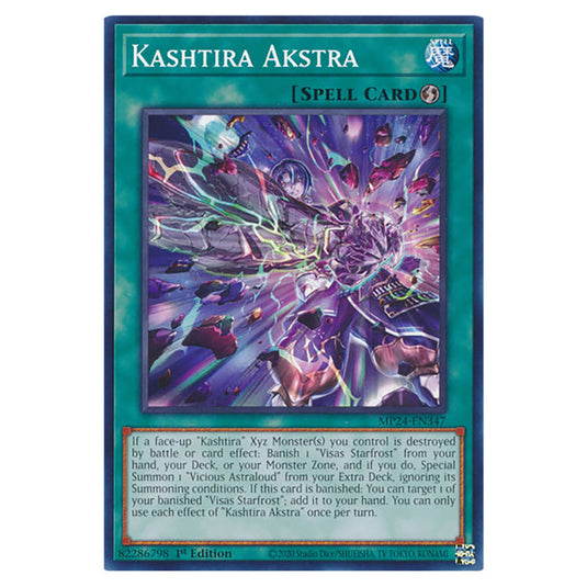 Kashtira Akstra MP24-EN347 card from the Yu-Gi-Oh! set Dueling Mirrors