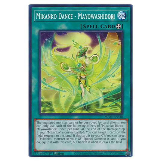 Mikanko Dance - Mayowashidori MP24-EN348 card from the Yu-Gi-Oh! set Dueling Mirrors