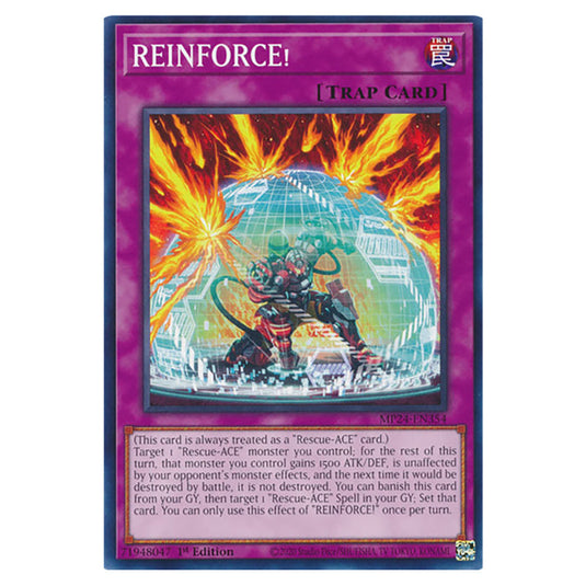 REINFORCE! MP24-EN354 card from the Yu-Gi-Oh! set Dueling Mirrors