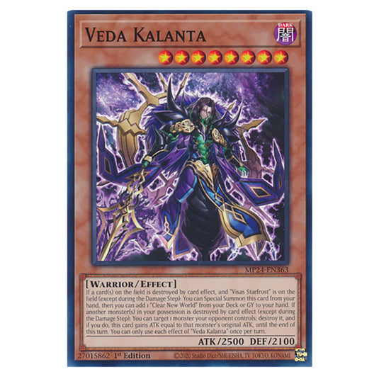 Veda Kalanta MP24-EN363 card from the Yu-Gi-Oh! set Dueling Mirrors