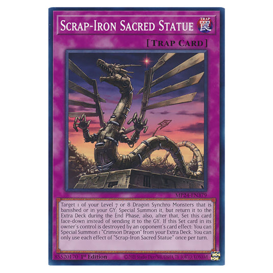 Scrap-Iron Sacred Statue MP24-EN379 card from the Yu-Gi-Oh! set Dueling Mirrors