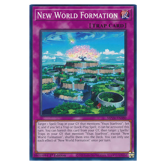 New World Formation MP24-EN380 card from the Yu-Gi-Oh! set Dueling Mirrors