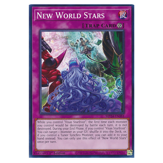 New World Stars MP24-EN381 card from the Yu-Gi-Oh! set Dueling Mirrors