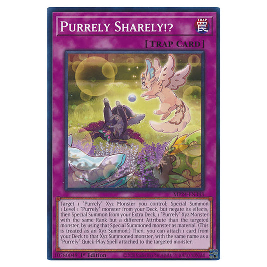 Purrely Sharely!? MP24-EN383 card from the Yu-Gi-Oh! set Dueling Mirrors