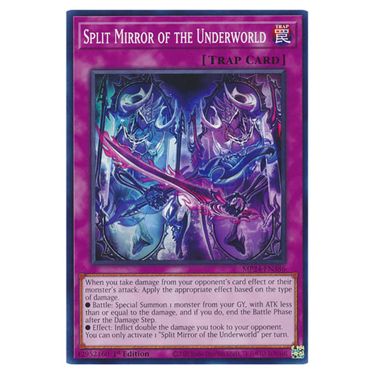 Split Mirror of the Underworld MP24-EN386 card from the Yu-Gi-Oh! set Dueling Mirrors