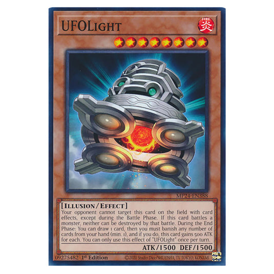 UFOLight MP24-EN388 card from the Yu-Gi-Oh! set Dueling Mirrors