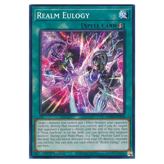 Realm Eulogy MP24-EN394 card from the Yu-Gi-Oh! set Dueling Mirrors