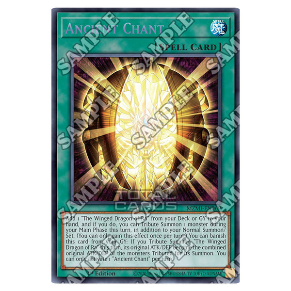 ancient chant yugioh card  Christmas; Collector Rare  Ancient Chant - Maze of
