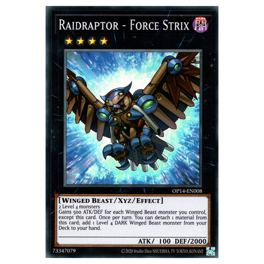 Yu-Gi-Oh! - OTS Tournament Pack 14 - Raidraptor - Force Strix (Super Rare) OP14-EN008