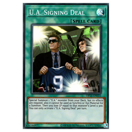 Yu-Gi-Oh! - OTS Tournament Pack 14 - U.A. Signing Deal (Super Rare) OP Yu-Gi-Oh! - OTS Tournament Pack 14 - U.A. Signing Deal (Super Rare) OP
