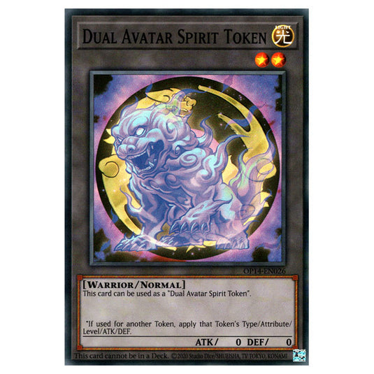 Yu-Gi-Oh! - OTS Tournament Pack 14 - Dual Avatar Spirit Token (Super Rare) OP14-EN026