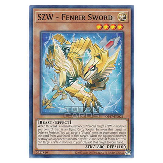 Yu-Gi-Oh! - OTS Tournament Pack 17 - SZW - Fenrir Sword (Common) OP17-EN021