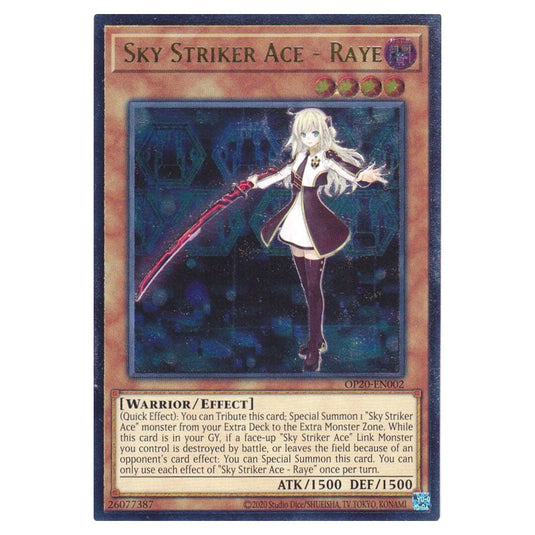 Yu-Gi-Oh! - OTS Tournament Pack 20 - Sky Striker Ace - Raye (Ultimate Rare) OP20-EN002 Yu-Gi-Oh! - OTS Tournament Pack 20 - Sky Striker Ace - Raye (Ultimate Rare) OP20-EN002