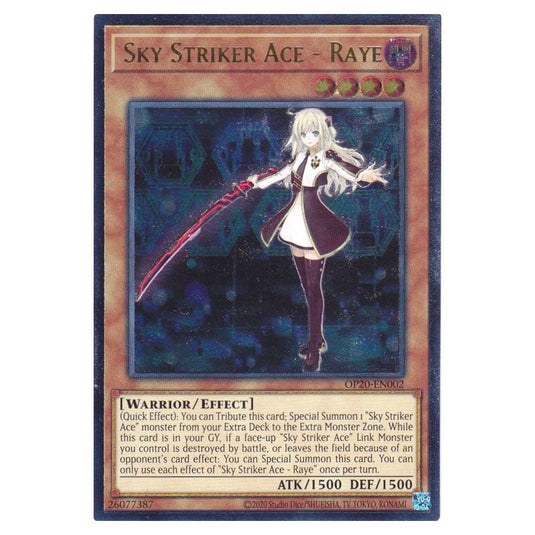 Sky Striker Ace - Raye OP20-EN002 card from the Yu-Gi-Oh! set OTS Tournament Pack 20