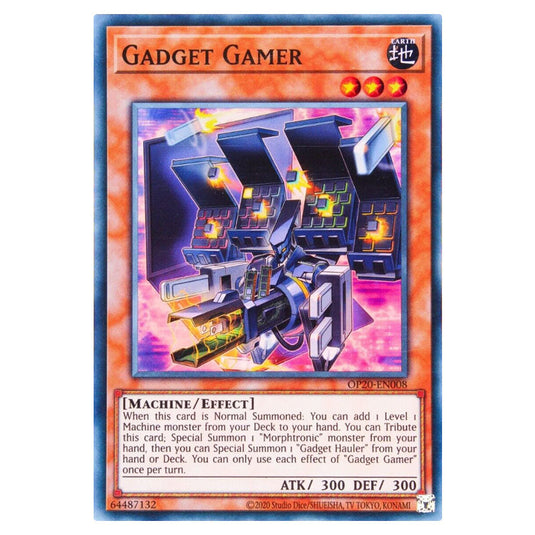 Gadget Gamer OP20-EN008 card from the Yu-Gi-Oh! set OTS Tournament Pack 20