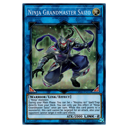 Ninja Grandmaster Saizo OP20-EN010 card from the Yu-Gi-Oh! set OTS Tournament Pack 20