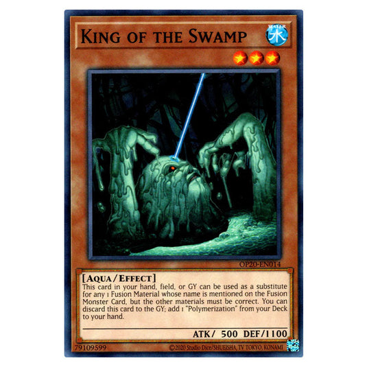 King of the Swamp OP20-EN014 card from the Yu-Gi-Oh! set OTS Tournament Pack 20