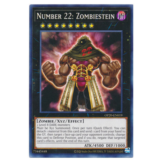 Number 22: Zombiestein OP20-EN019 card from the Yu-Gi-Oh! set OTS Tournament Pack 20