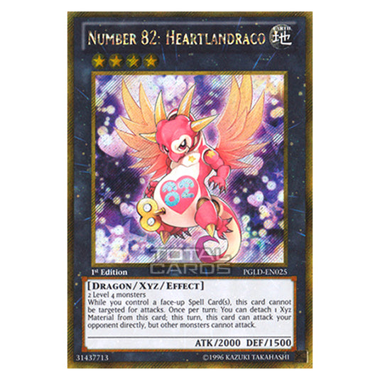 Yu-Gi-Oh! - Premium Gold - Number 82: Heartlandraco (Gold Secret Rare) PGLD-EN025