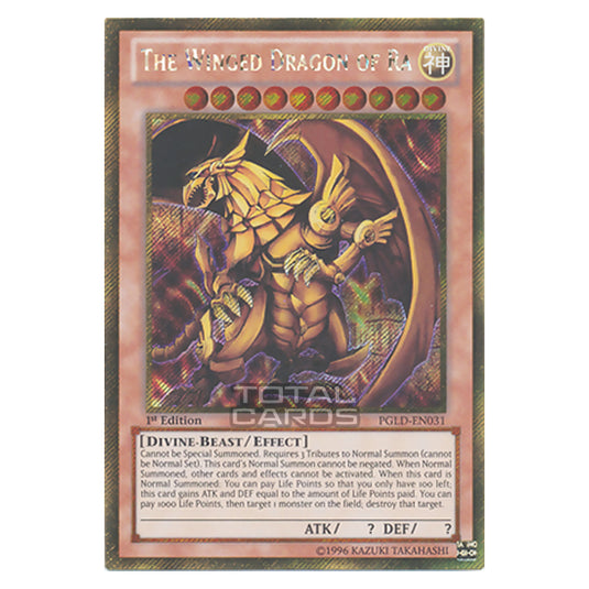 Yu-Gi-Oh! - Premium Gold - The Winged Dragon of Ra (Gold Secret Rare) PGLD-EN031