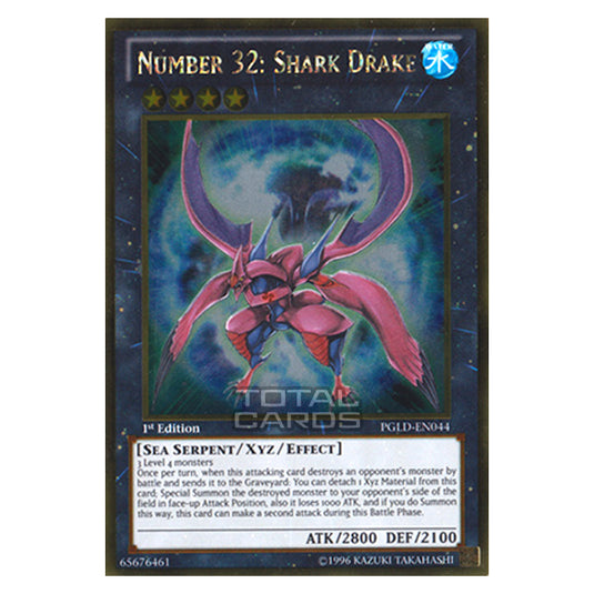 Yu-Gi-Oh! - Premium Gold - Number 32: Shark Drake (Gold Rare) PGLD-EN044