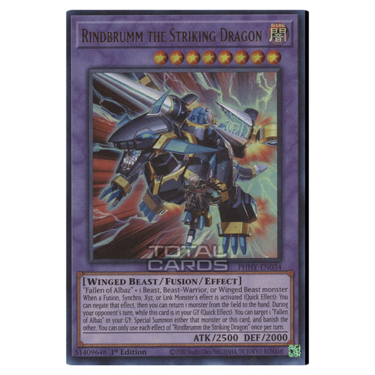 Yu-Gi-Oh! - Photon Hypernova - Rindbrumm the Striking Dragon (Ultra Rare) PHHY-EN034