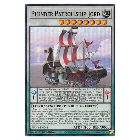 Yu-Gi-Oh! - Photon Hypernova - Plunder Patrollship Jord (Super Rare) PHHY-EN041