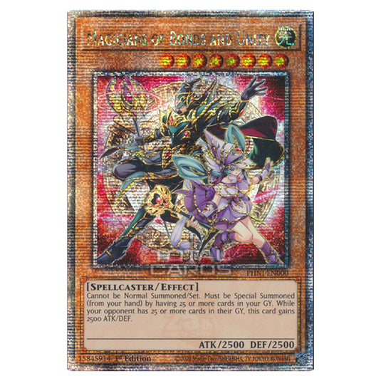 Yu-Gi-Oh! - Phantom Nightmare - Magicians of Bonds and Unity (Quarter Century Secret Rare) PHNI-EN000