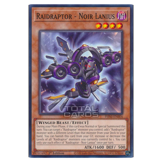 Yu-Gi-Oh! - Phantom Nightmare - Raidraptor - Noir Lanius (Common) PHNI Yu-Gi-Oh! - Phantom Nightmare - Raidraptor - Noir Lanius (Common) PHNI
