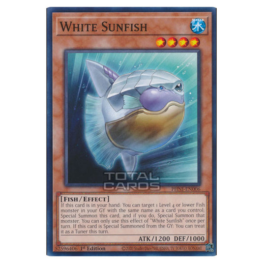 Yu-Gi-Oh! - Phantom Nightmare - White Sunfish (Common) PHNI-EN006