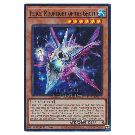 Yu-Gi-Oh! - Phantom Nightmare - Psiics, Moonlight of the Ghoti (Super Rare) PHNI-EN016