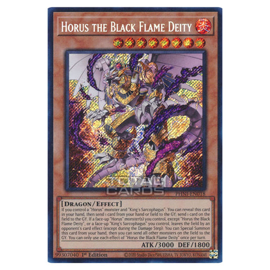 Yu-Gi-Oh! - Phantom Nightmare - Horus the Black Flame Deity (Secret Rare) PHNI-EN018