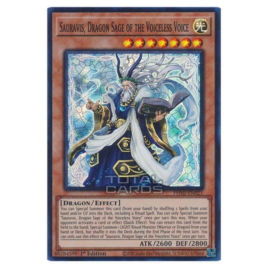 Yu-Gi-Oh! - Phantom Nightmare - Sauravis, Dragon Sage of the Voiceless Voice (Super Rare) PHNI-EN021