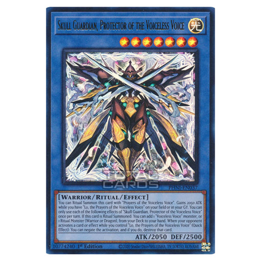 Yu-Gi-Oh! - Phantom Nightmare - Skull Guardian, Protector of the Voiceless Voice (Quarter Century Secret Rare) PHNI-EN037a