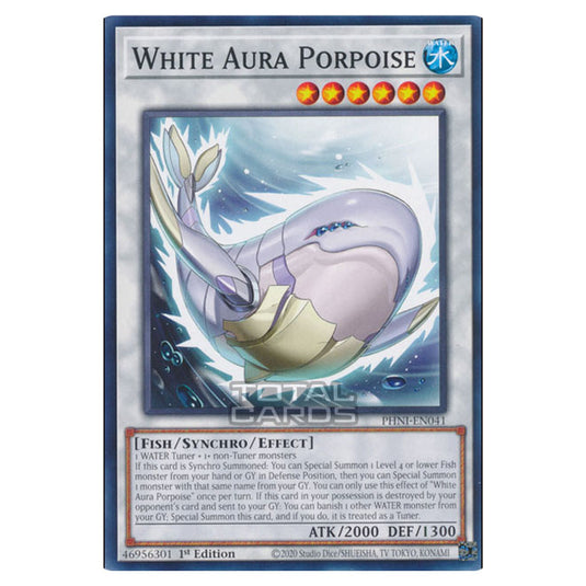 Yu-Gi-Oh! - Phantom Nightmare - White Aura Porpoise (Common) PHNI-EN041