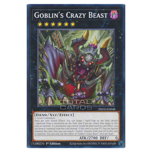 Yu-Gi-Oh! - Phantom Nightmare - Goblin's Crazy Beast (Common) PHNI-EN0 Yu-Gi-Oh! - Phantom Nightmare - Goblin's Crazy Beast (Common) PHNI-EN0