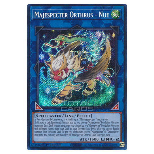 Yu-Gi-Oh! - Phantom Nightmare - Majespecter Orthrus - Nue (Quarter Century Secret Rare) PHNI-EN051a