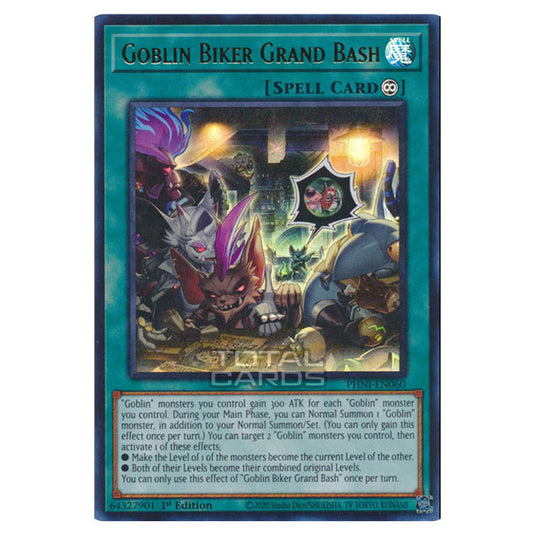 Yu-Gi-Oh! - Phantom Nightmare - Goblin Biker Grand Bash (Quarter Century Secret Rare) PHNI-EN060a