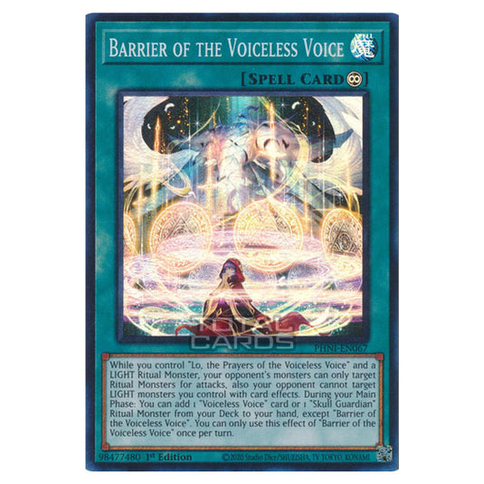 Yu-Gi-Oh! - Phantom Nightmare - Barrier of the Voiceless Voice (Super Rare) PHNI-EN067