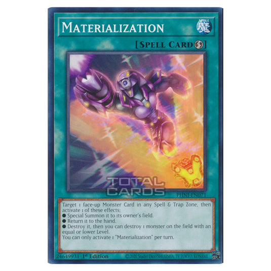 Yu-Gi-Oh! - Phantom Nightmare - Materialization (Common) PHNI-EN071 Yu-Gi-Oh! - Phantom Nightmare - Materialization (Common) PHNI-EN071