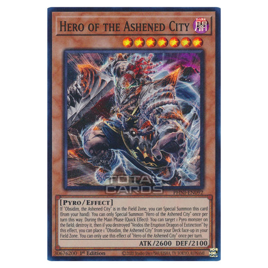 Yu-Gi-Oh! - Phantom Nightmare - Hero of the Ashened City (Super Rare) PHNI-EN092